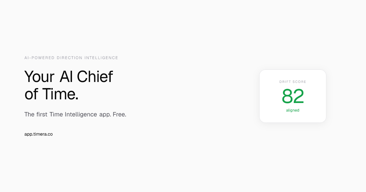 Timera - Your AI Chief of Time